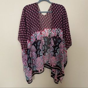 Paisley print cover up